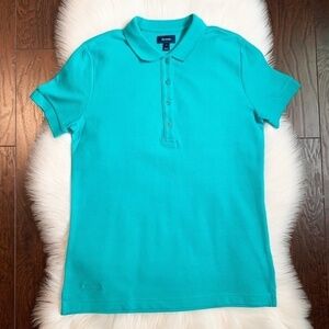 Faconnable Men's Turquoise 100% Cotton Polo Shirt (L)